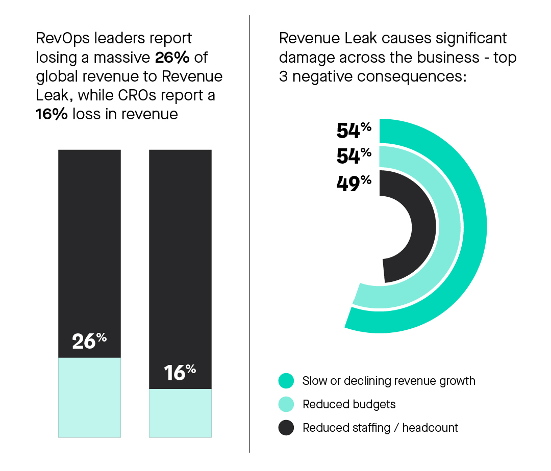 RevOps and Revenue Leak infographic